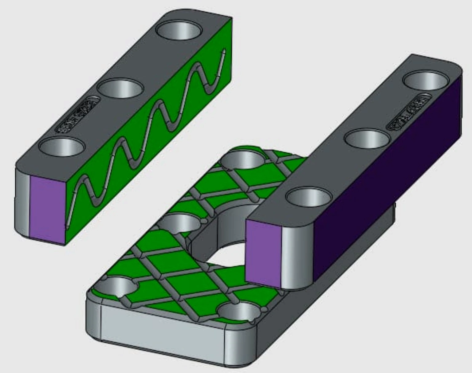 Modelo CAD de componente de ferramentaria